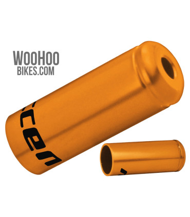 Accent Lined Brake Cable Ends Orange x 2 pcs.