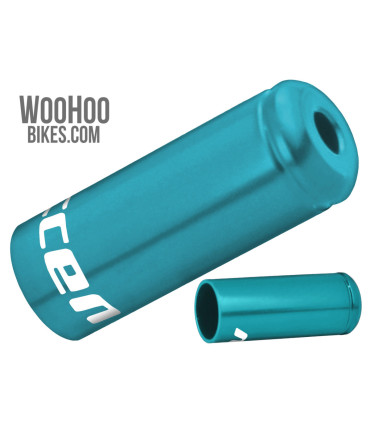 Accent Lined Brake Cable Ends Blue x 2 pcs.