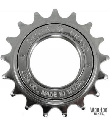 Dicta 18T A2K Single Speed Freewheel 1/2" x 1/8" Wide - Silver