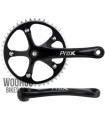Crank Set PROX, Track Bike, Fixie, Single Speed 1/8'' - 46T Black