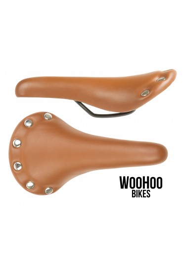 Retro City Saddle with Rivets, Fixed Gear, Brown