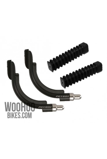 ACCENT V-Brake Cable Noodle, Plastic Guide Pipe 90° Black