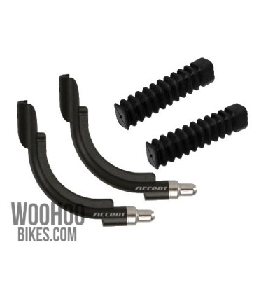 ACCENT V-Brake Cable Noodle, Plastic Guide Pipe 90° Black