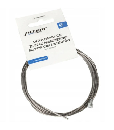 ACCENT Shimano, Sram, brake inner cable, stainless steel 1.6mm x 1700mm