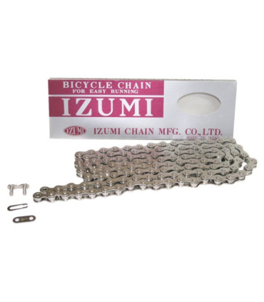 IZUMI STANDARD SILVER 1/2" x 1/8” Chain for Track, Fixed Gear, Single Speed Bike 