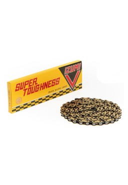 Łańcuch IZUMI V SUPER TOUGHNESS Torowy, Ostre Koło 1/2" x 1/8'' Szeroki Złoto/Czarny