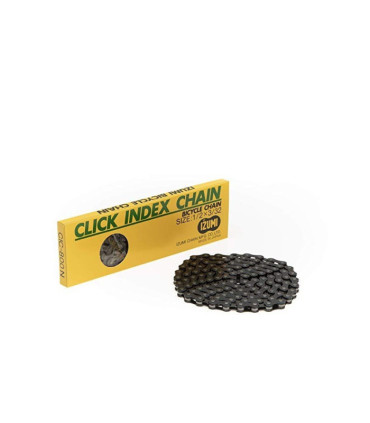 IIzumi Click Index Bike Chain - 1/2 x 3/32" - 5, 6, and 7-Speed - Black