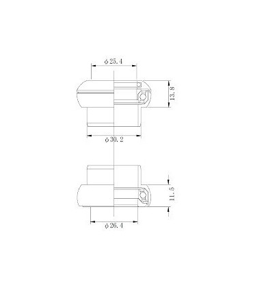 Tange RCD 1Inch AHEAD Alloy Headset - silver