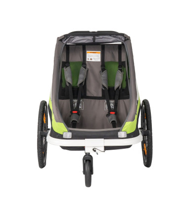 Przyczepka Rowerowa Hamax Traveller Twin - Zielona