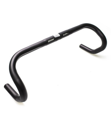 ZOOM DR-AL-48B Road Bike Aluminum Handlebar, 25.4mm x 420mm, Matte Black