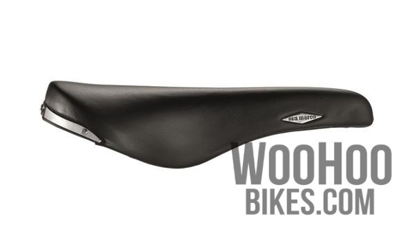 San Remo Saddle Black and Silver Iridescent for Bike BMX Freestyle