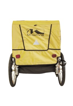 M-Wave STALWART 2 KID Full Suspension, 2 Seats Bicycle Trailer - Yellow