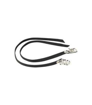 Road Bike, Moutain Bike, Pedal Toe Clips And Straps, Lightweight, Black 