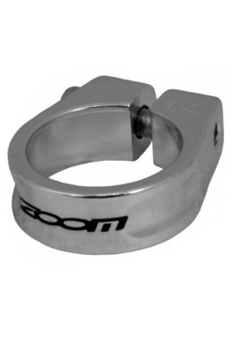 Zoom 28.6 mm Silver Seat Post Clamp