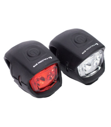 Zestaw Lamp Rowerowych LED, MACTRONIC Falcon Eye WEEKS 10lm/5lm