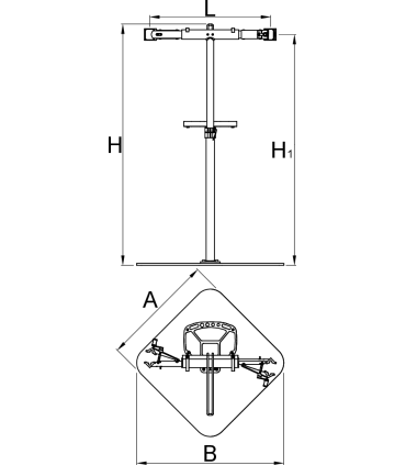  UNIOR UNR-1693CQ Pro Repair Stand with Double Clamp, Quick Release 