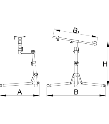 UNIOR UNR-1693R Pro Road Repair Stand for Bicycle with Stand
