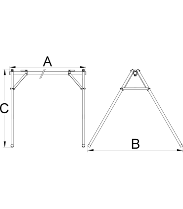 Stojak Rowerowy UNIOR UNR-1693F Zewnętrzny dla max.10 Rowerów