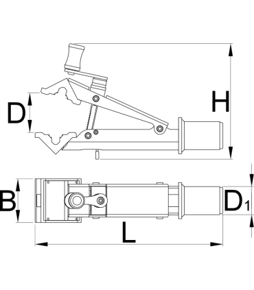 Szczęki UNIOR UNR-1693.1Q do Stojaków z Mechanizmem QC-QR