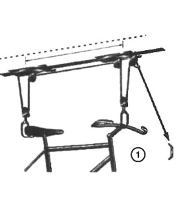   Wieszak UNIOR UNR-1684 do roweru nośność 22.5kg pod Sufit