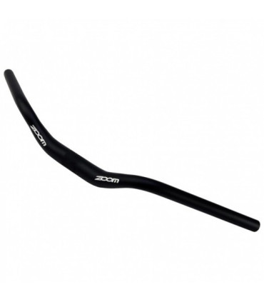 Zoom NR-AL-124FOV Aluminium 620x38mm 38' Bike Bicycle Handlebar Black Matte