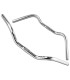 ZOOM NR-AL-14 Aluminium 595x66mm 43' 25.4mm Bike Bicycle Handlebar Silver