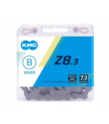 Łańcuch rowerowy KMC Z7 1/2"x3/32" 114 ogniw, 7 rzędów, Szaro Brązowy, Box