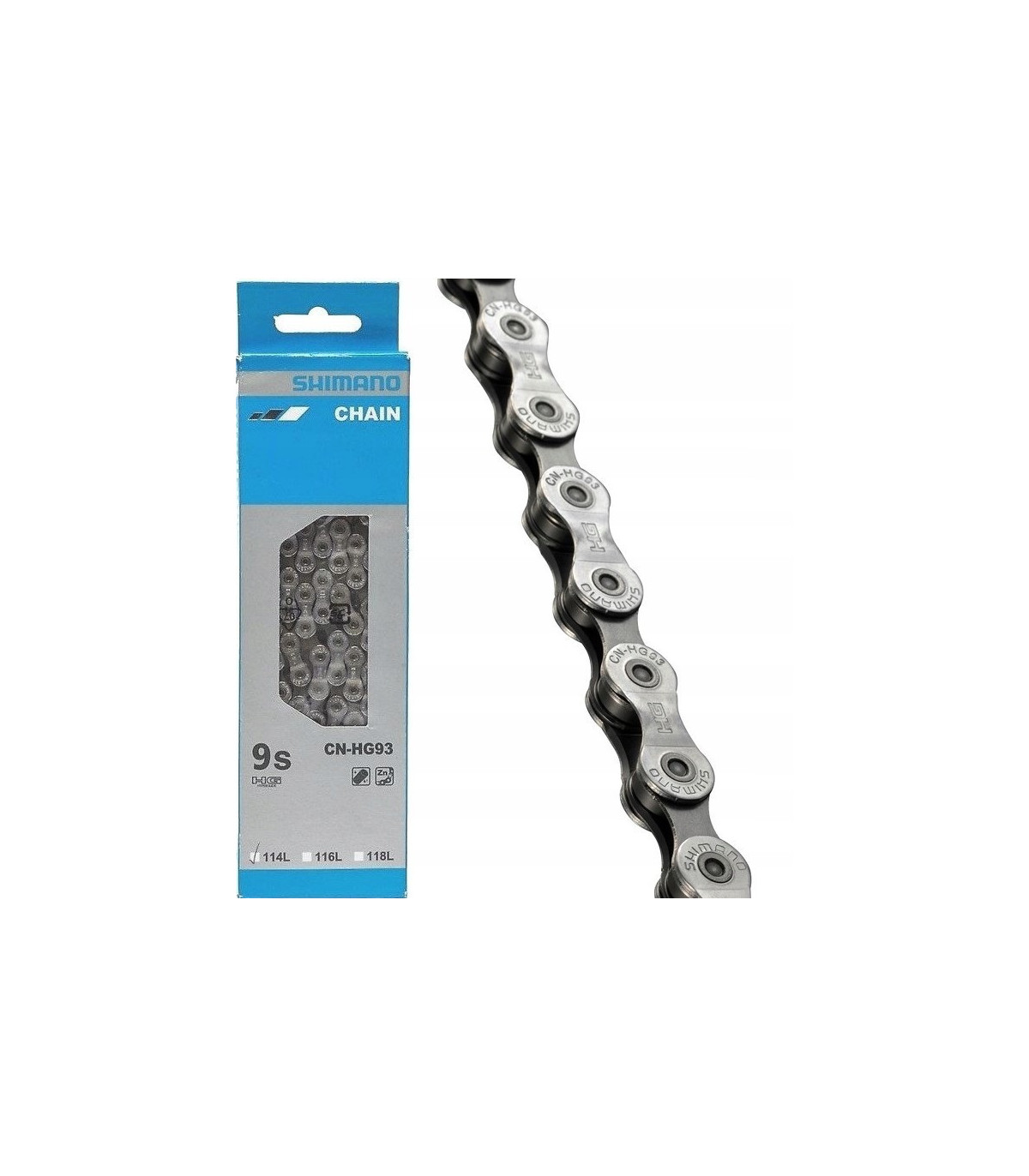 Shimano CN-HG93 Alfine Bike Bicycle Chain 114 Links, 9 Speed