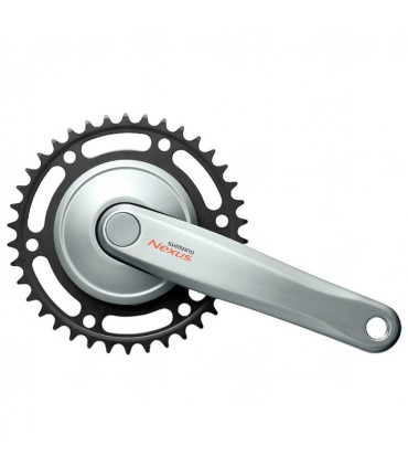 Korba Shimano Nexus FC-C6000, na kwadrat, 38 zębów, 170 mm, srebrna