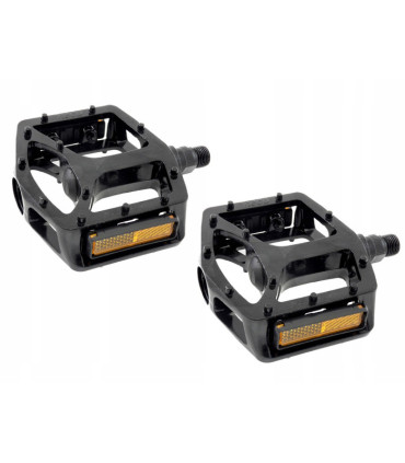 Neco WP916 Cycling Pedals Ball Bearings Aluminum Platform Black