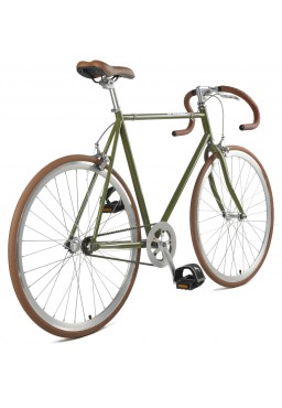  Cheetah Prey 2.0 “Cafe racer” Olive Green single speed/ Fixie Bicycle 54cm