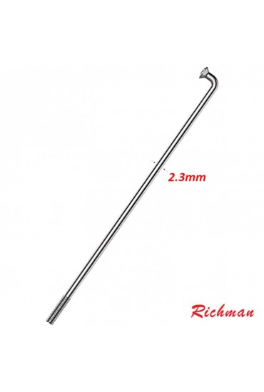  RICHMAN S13 178mm Stainless Steel Spokes, Silver 36pcs.