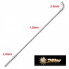 PILLAR PDB1417 268mm Stainless Steel Bicycle Spokes, Silver, Set of 18pcs.