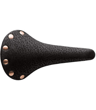 Selle San Marco Regal, Black Smooth Leather, Road Bicycle Saddle