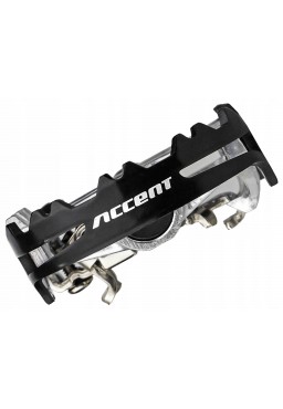 ACCENT Sector One-sided SPD Clipless Platform Pedals 9/16" silver-black