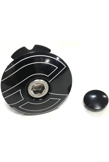 Cinelli Bicycle Top Cap Aluminum Black with bolt, nut and plug