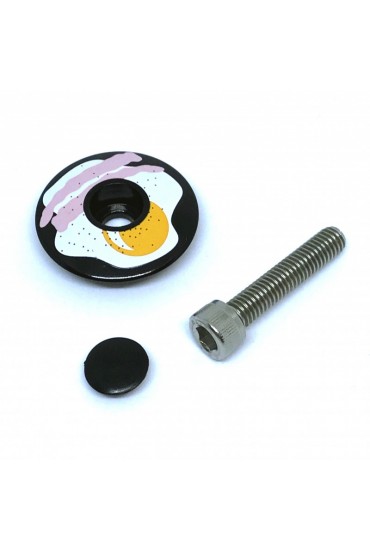 Cinelli Bicycle Top Cap Aluminum Egg with bolt, nut and plug