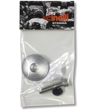 Kapsel Cinelli Top Cap Silver Aluminiowy 