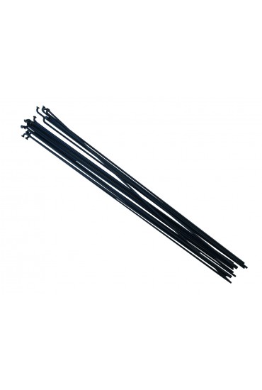 Pillar 272mm Stainless Steel Spokes, Black 18pcs.