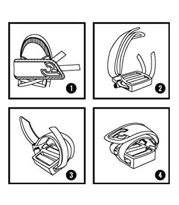 Strapy Paski CINELLI Kinks Straps Rzepy Szare