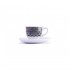 COLUMBUS Cento Espresso Cup Set Black and White Ceramic