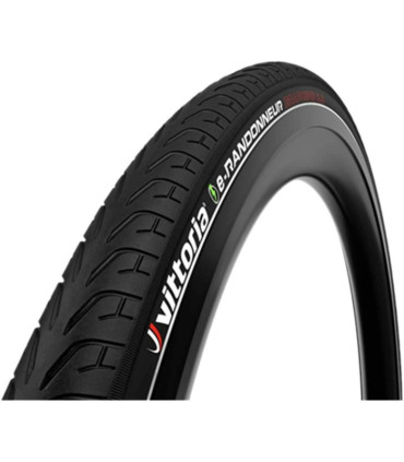 Opona Vittoria e-Randonneur G2.0 700x35C, Czarna, Drutowa, Odblask