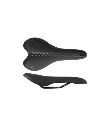 ACCENT Execute Sport Bicycle Saddle, Black & Graphite 
