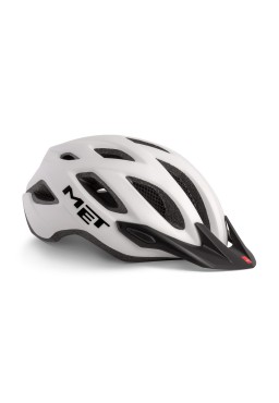MET CROSSOVER bicycle helmet, white, size M