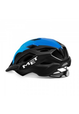 MET CROSSOVER bicycle helmet, black blue, size XL