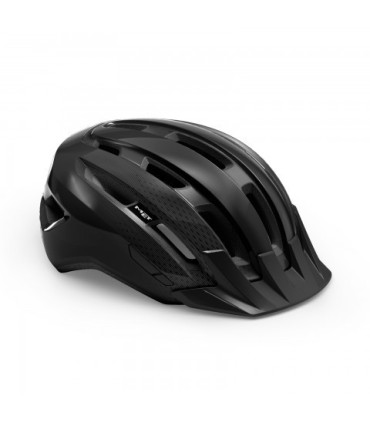 MET DOWNTOWN bicycle helmet, black gloss, size M/L