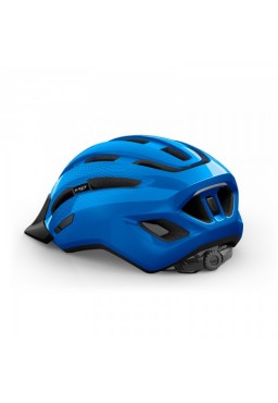 Kask rowerowy MET DOWNTOWN, niebieski połysk, rozmiar M/L