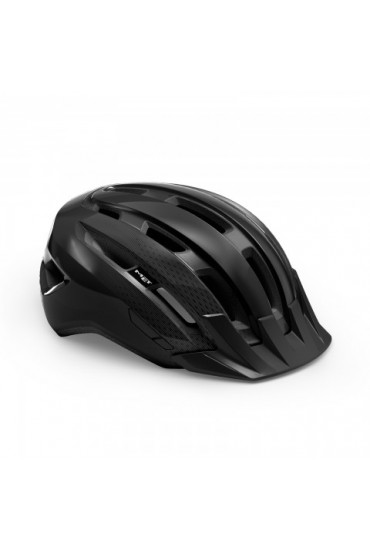 MET DOWNTOWN MIPS bicycle helmet,  black gloss, size M/L