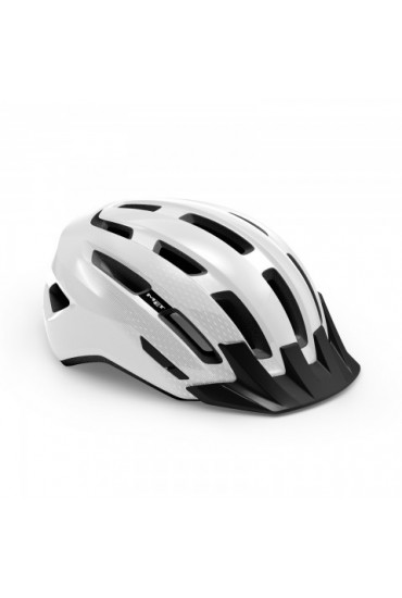 Kask rowerowy MET DOWNTOWN MIPS, biały połysk, rozmiar M/L