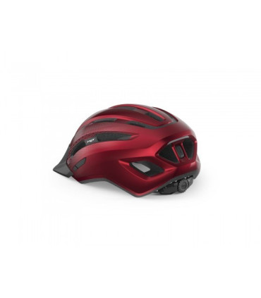 Kask rowerowy MET DOWNTOWN, czerwony połysk, rozmiar M/L